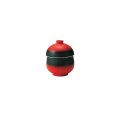 【REKKA -烈火-】ミニむし碗　赤黒 【REKKA -烈火-】Mini Steam Bowl Red & Black