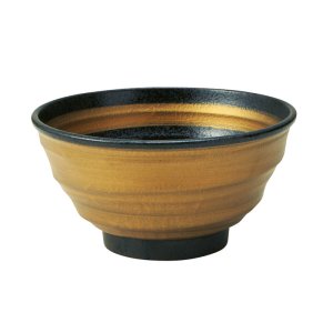 画像1: 【SAI -彩-】19cm深丼　金 【SAI -彩-】19cm Deep Bowl Gold