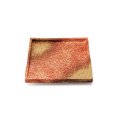 【ta・ta・la　ZEN】正角（大）　赤吹き 【ta・ta・la　ZEN】Large Square Plate Red