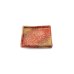 画像1: 【ta・ta・la　ZEN】正角（小）　赤吹き</br>【ta・ta・la　ZEN】Small Square Plate Red (1)