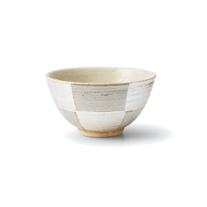 画像1: 【飯碗コレクション】銀彩市松飯碗（小） 【Rice Bowl Collection】Gindami Ichimatsu Rice Bowl Small