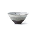 【飯碗コレクション】砂目三色飯碗（大） 【Rice Bowl Collection】Sand pattern 3 Colour Rice Bowl