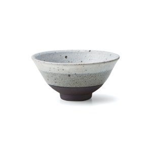 画像1: 【飯碗コレクション】砂目三色飯碗（大） 【Rice Bowl Collection】Sand pattern 3 Colour Rice Bowl