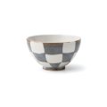 【飯碗コレクション】灰市松飯碗（小） 【Rice Bowl Collection】Grey Ichimatsu Rice Bowl Small