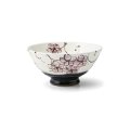 【飯碗コレクション】紫小花飯碗（大） 【Rice Bowl Collection】Purple Small Flowers Rice Bowl Large