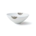 【飯碗コレクション】白磁平飯碗　銀 【Rice Bowl Collection】Hakuji Flat Rice Bowl Silver