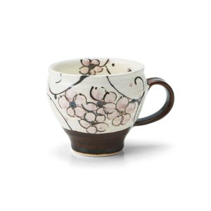 画像1: 【マグカップコレクション】紫小花マグカップ