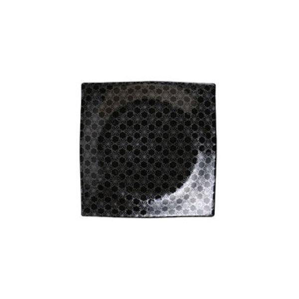 画像1: 【市蔵】黒手引き4.5寸正角皿 【市蔵】Black Hand-drawn 13.5cm Square Plate (1)