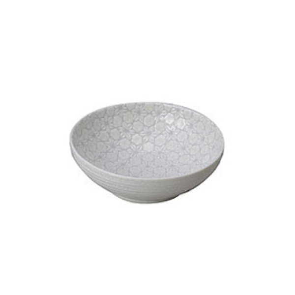 画像1: 【市蔵】白メタ4.8寸ボウル 【市蔵】White Meta 14.4cm Bowl (1)