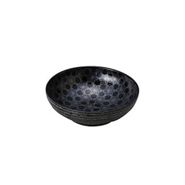 画像1: 【市蔵】黒メタ4.8寸ボウル 【市蔵】Black Meta 14.4cm Bowl (1)