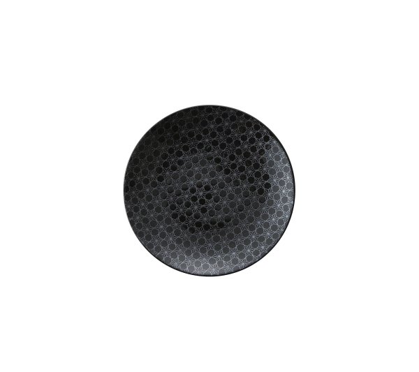 画像1: 【市蔵】黒丸3寸皿 【市蔵】Black Round 10cm Plate (1)