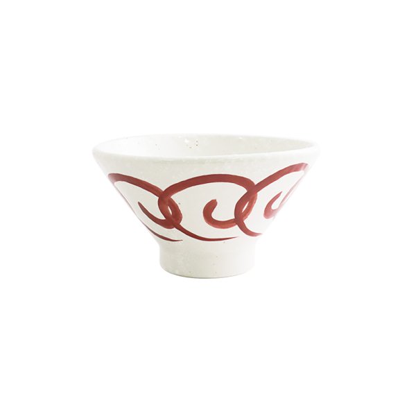 画像1: 2025新作：【円】赤絵うず丼14cm (1)