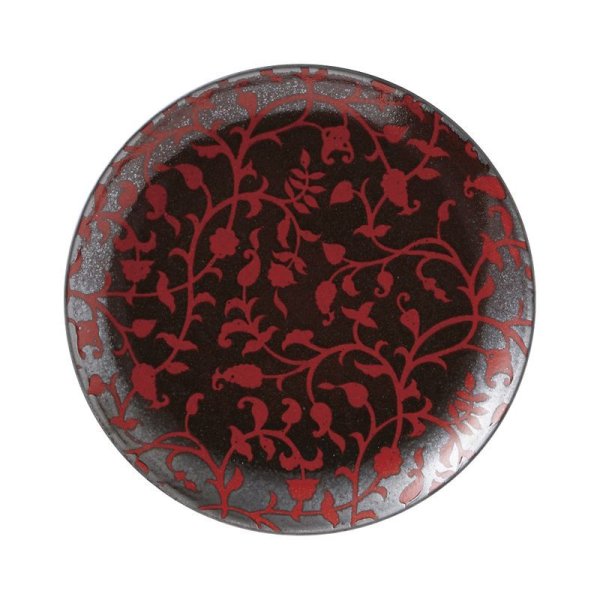 画像1: 【MIWAKU -魅惑-】丸皿（中）　赤 【MIWAKU -魅惑-】Round Plate Medium Red (1)
