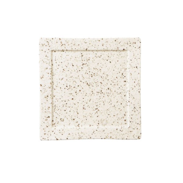 画像1: 【白御影】石目角皿（小） 【SHIROMIKAGE】Stone Square Plate Small (1)