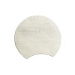 画像1: 【BON】月型陶板　カヤ目（小）　白 【BON】Moon Shaped Ceramic Plate Kaya Pattern Small White (1)