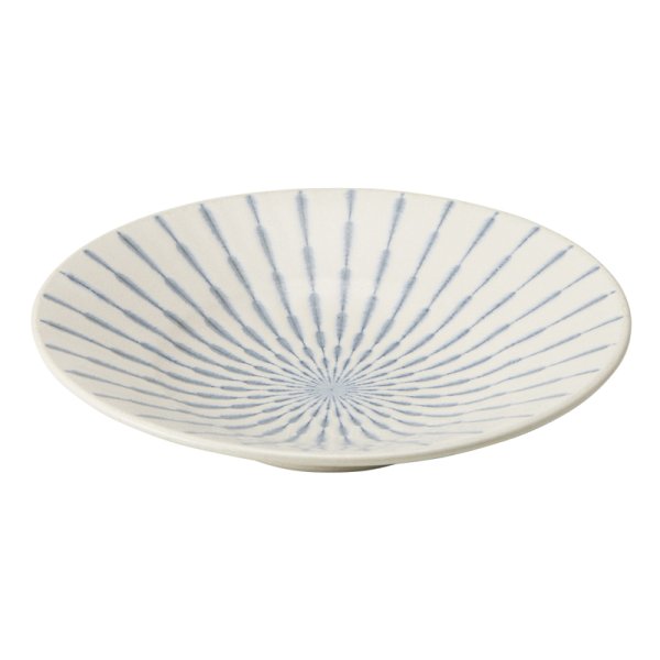 画像1: 【GEKKO -月光-】9.5寸浅鉢　白 【GEKKO -月光-】28.5cm Shallow Bowl White (1)