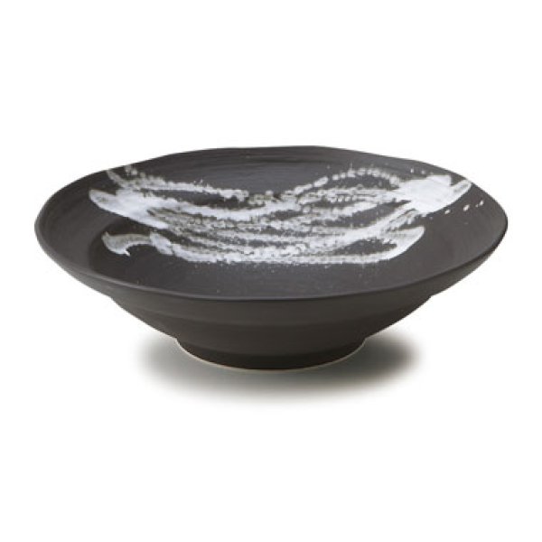 画像1: 【TENGU】8寸盛鉢　黒 【TENGU】25cm Bowl Black (1)