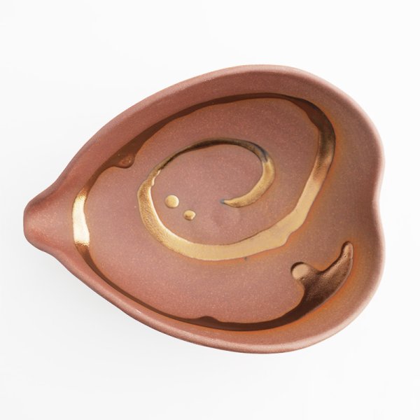 画像4: 【SHAKU】くぼみ鉢 茶 (4)