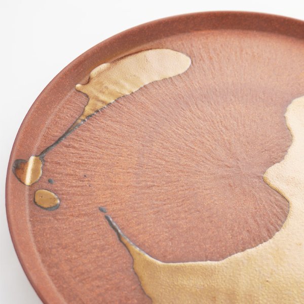 画像5: 【SHAKU】26cm切立フラットプレート 茶 (5)