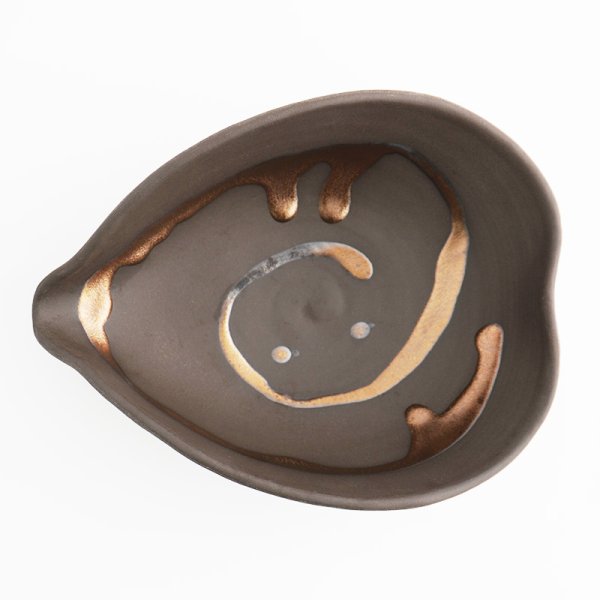 画像4: 【SHAKU】くぼみ鉢 黒 (4)