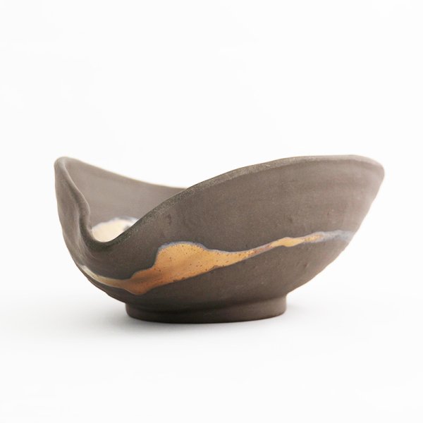 画像3: 【SHAKU】くぼみ鉢 黒 (3)