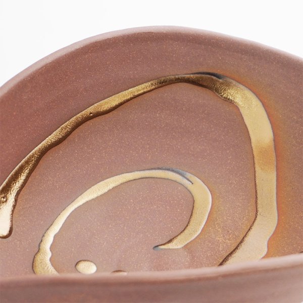 画像5: 【SHAKU】くぼみ鉢 茶 (5)