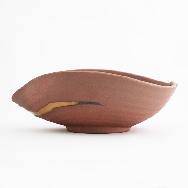 画像2: 【SHAKU】くぼみ鉢 茶 (2)