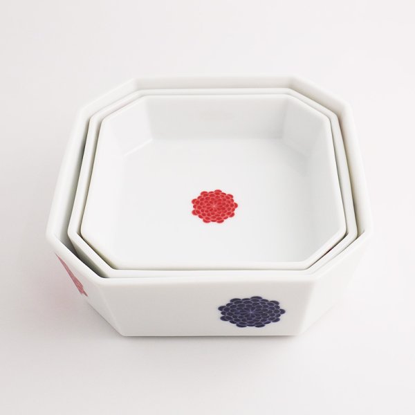 画像7: 【IROE -色絵-】三段重 菊 (7)