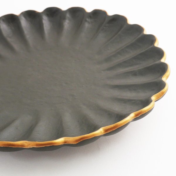 画像4: 【KINKA -金華-】中皿 黒 【KINKA -金華-】Medium Plate Black (4)