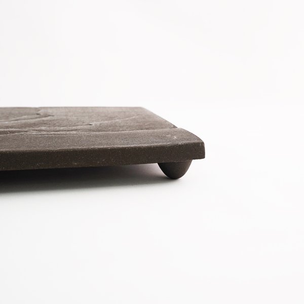 画像6: 【CHITOSE -千歳-】焼物皿 黒 【CHITOSE -千歳-】Grilled dish Plate Black (6)