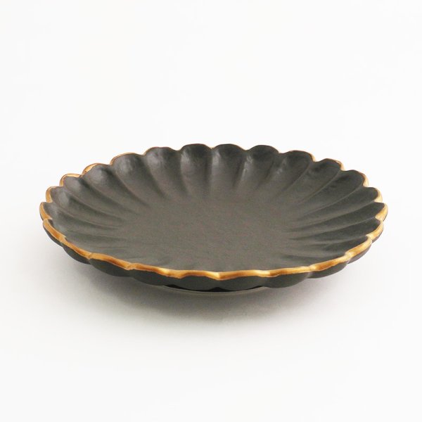 画像3: 【KINKA -金華-】中皿 黒 【KINKA -金華-】Medium Plate Black (3)