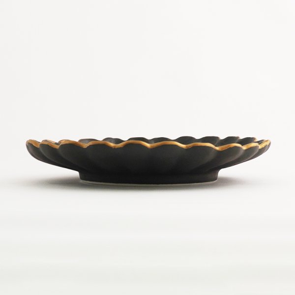 画像2: 【KINKA -金華-】中皿 黒 【KINKA -金華-】Medium Plate Black (2)