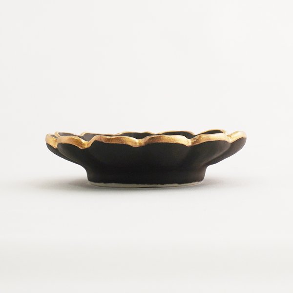 画像2: 【KINKA -金華-】小皿　黒 【KINKA -金華-】Small Plate Black (2)