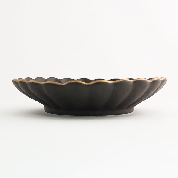 画像2: 【KINKA -金華-】大皿　黒 【KINKA -金華-】Large Plate Black (2)