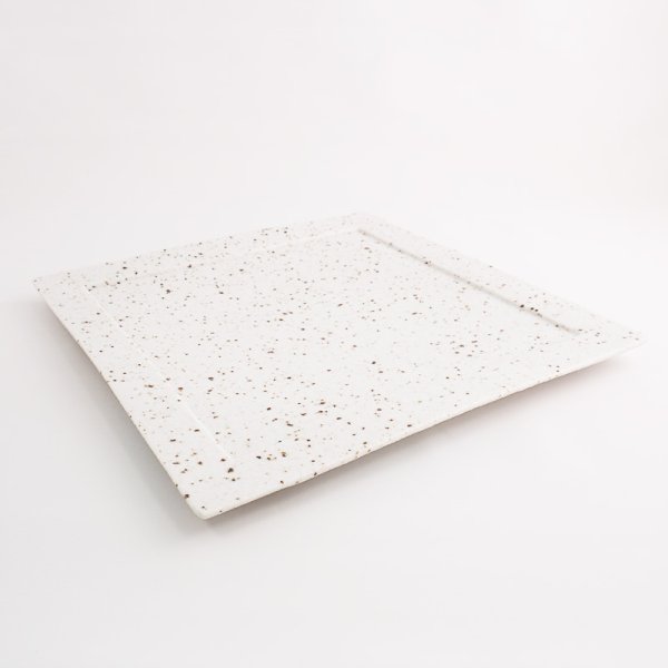 画像4: 廃盤：【白御影】石目角皿（大） (4)