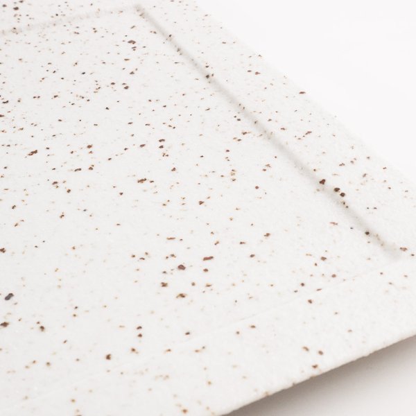 画像5: 廃盤：【白御影】石目角皿（大） (5)