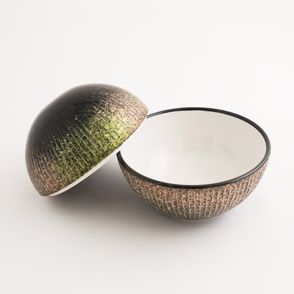 画像8: 【GINGA -銀河-】丸むし碗 緑 【GINGA -銀河-】Round Steam Bowl Green (8)