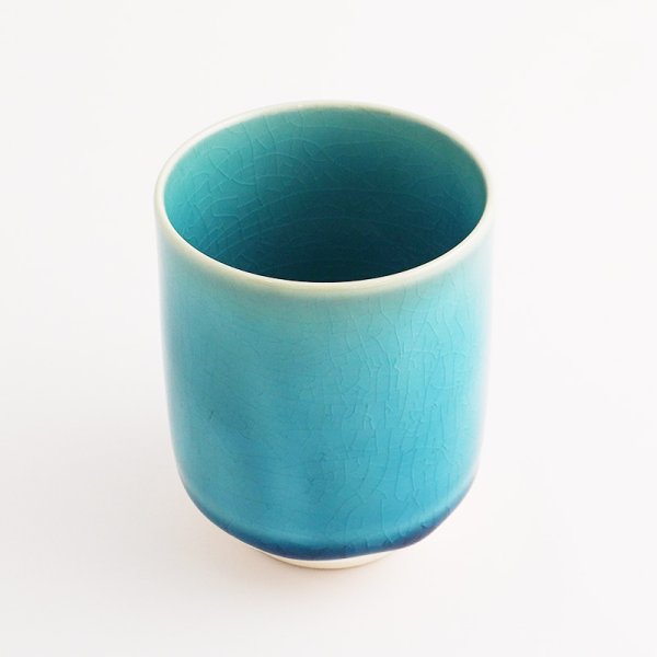 画像3: 廃盤：【KOHYO -湖氷-】湯のみ　青 (3)