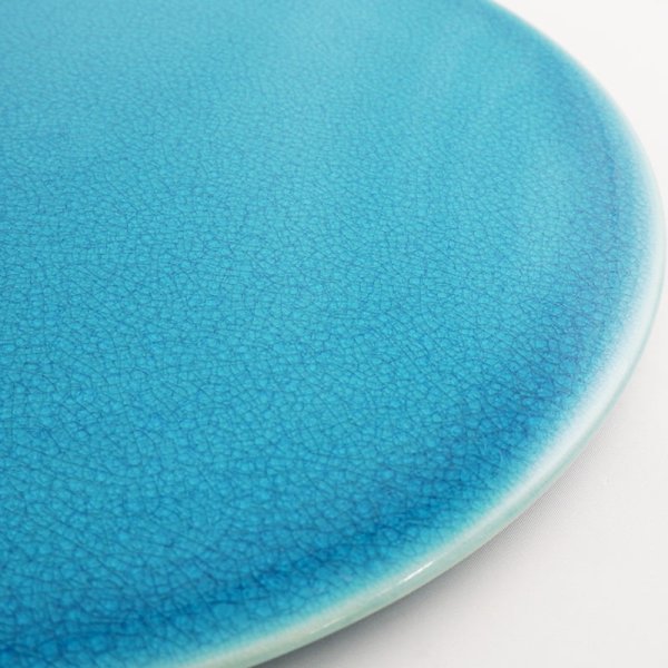 画像5: 【KOHYO -湖氷-】21cmフラットプレート 青 【KOHYO -湖氷-】21cm Flat Plate Blue (5)
