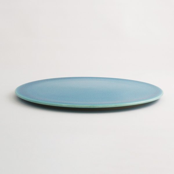 画像2: 【KOHYO -湖氷-】21cmフラットプレート 青 【KOHYO -湖氷-】21cm Flat Plate Blue (2)