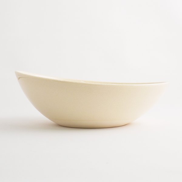 画像2: 【KOHYO -湖氷-】楕円ボウル 白 【KOHYO -湖氷-】Oval Bowl White (2)