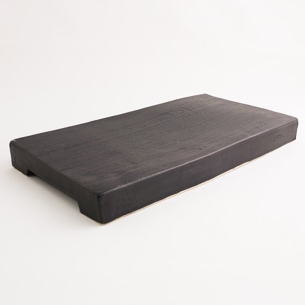 画像4: 【ta・ta・la　BAN】細長皿（中）　黒 【ta・ta・la　BAN】Long Narrow Plate (medium) Black (4)