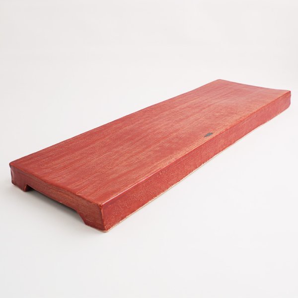 画像4: 【ta・ta・la BAN】細長皿(大) 赤 【ta・ta・la BAN】Long Narrow Plate (large) Red (4)