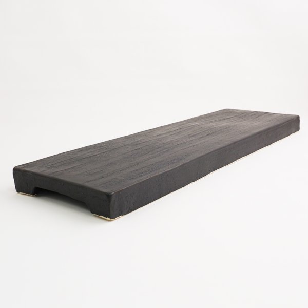 画像4: 【ta・ta・la BAN】細長皿(大) 黒 【ta・ta・la BAN】Long Narrow Plate (large) Black (4)