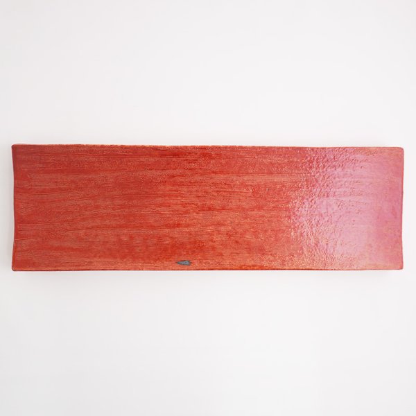 画像3: 【ta・ta・la BAN】細長皿(大) 赤 【ta・ta・la BAN】Long Narrow Plate (large) Red (3)