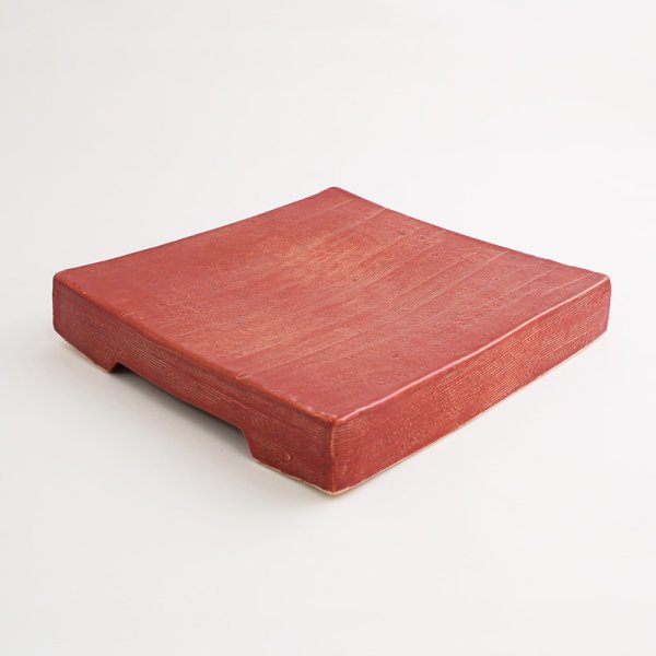 画像4: 【ta・ta・la BAN】角皿(小) 赤 【ta・ta・la BAN】Square Plate (small) Red (4)