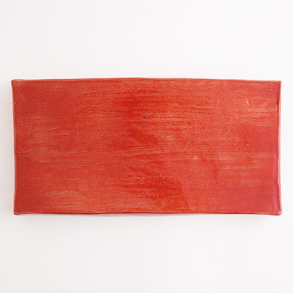 画像3: 【ta・ta・la　BAN】細長皿（中）　赤 【ta・ta・la　BAN】Long Narrow Plate (medium) Red (3)