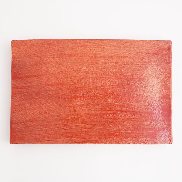 画像3: 【ta・ta・la BAN】長角皿 赤 【ta・ta・la BAN】Rectangle Plate Red (3)