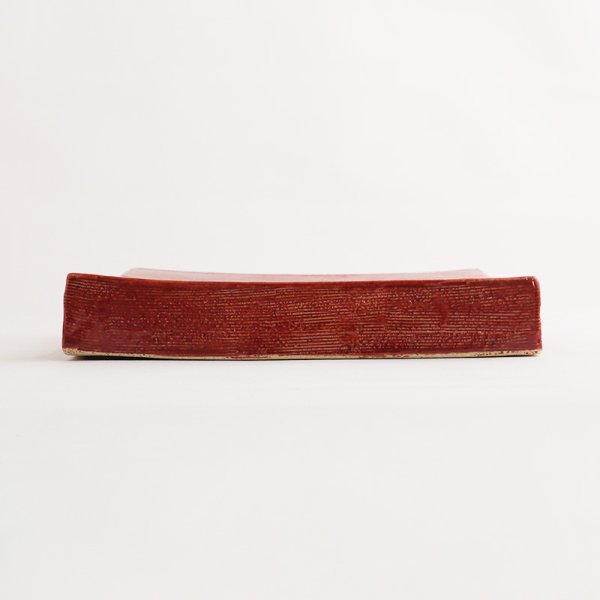 画像2: 【ta・ta・la BAN】角皿(小) 赤 【ta・ta・la BAN】Square Plate (small) Red (2)