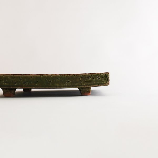 画像6: 【ta・ta・la ZEN】正角(小) 織部 【ta・ta・la ZEN】Small Square Plate Oribe (6)